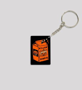 Dark Tombstone Horror Style Halloween Printed Keychain Pack of 2