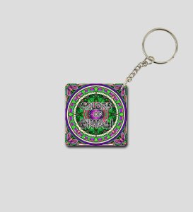 Celebrate Diwali Lights with Vibrant Neon Deep Printed Keychain Pack of 2