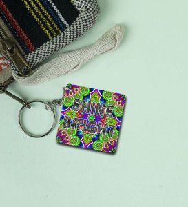 Bring Home Festival Cheer with Neon Deep Printed Keychain Pack of 2