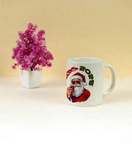Festive Santa Cheers 2025 Holiday Celebration Printed Coffee Mug 250ml