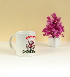 Joyful Holiday Spirit Merry Christmas Design Printed Coffee Mug 250ml